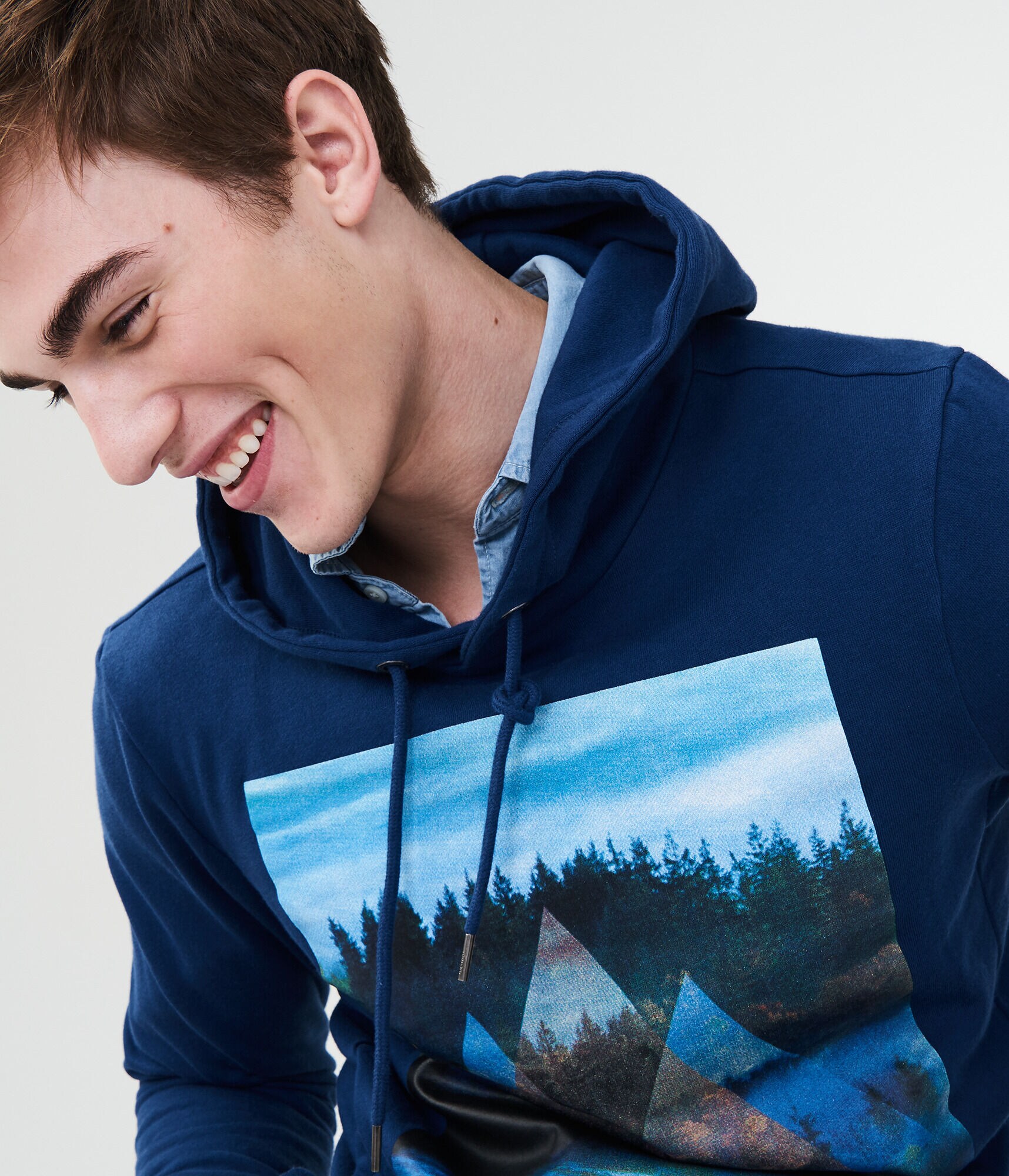 Mountain Triangles Pullover Hoodie