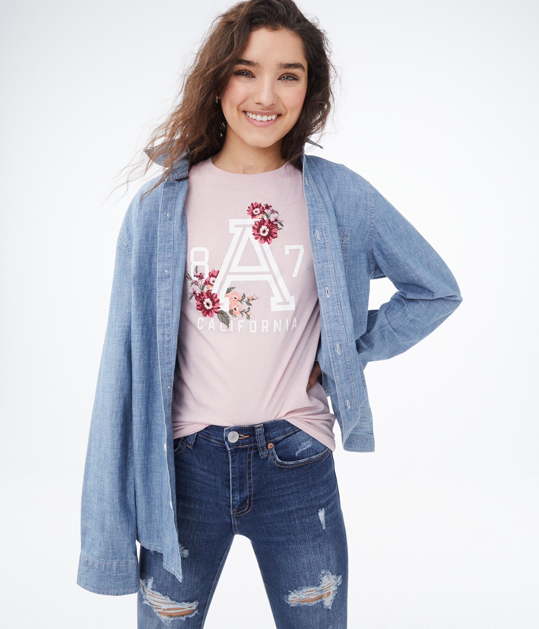 California Floral A87 Graphic Tee