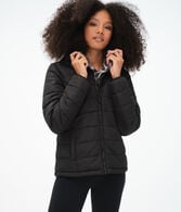 Lightweight Hooded Puffer Jacket