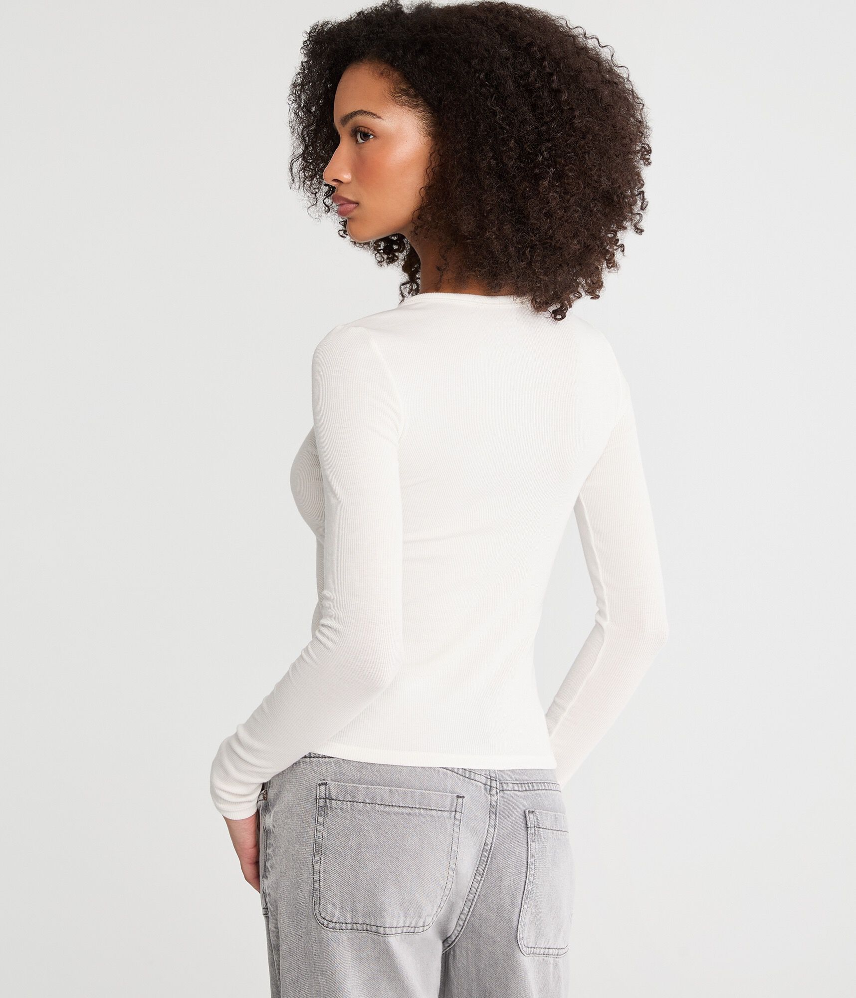 Long Sleeve Seriously Soft Rhinestone Heart Baby Tee