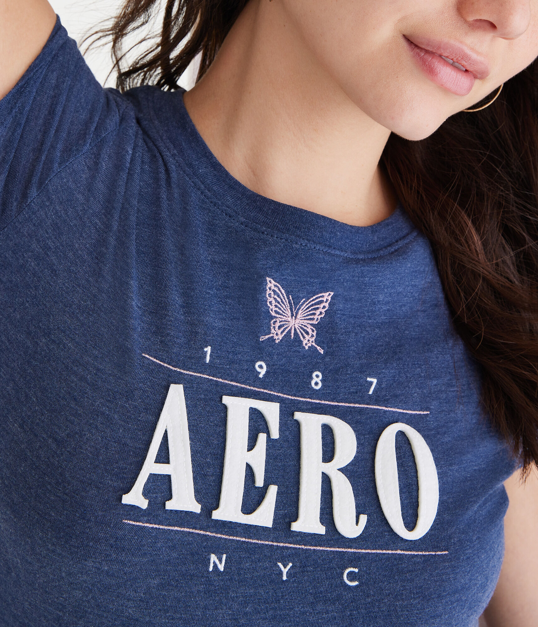 Aero Butterfly Appliqu&eacute; Graphic Tee