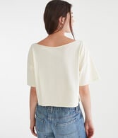 Philadelphia Eagles Cropped Off-The-Shoulder Graphic Tee