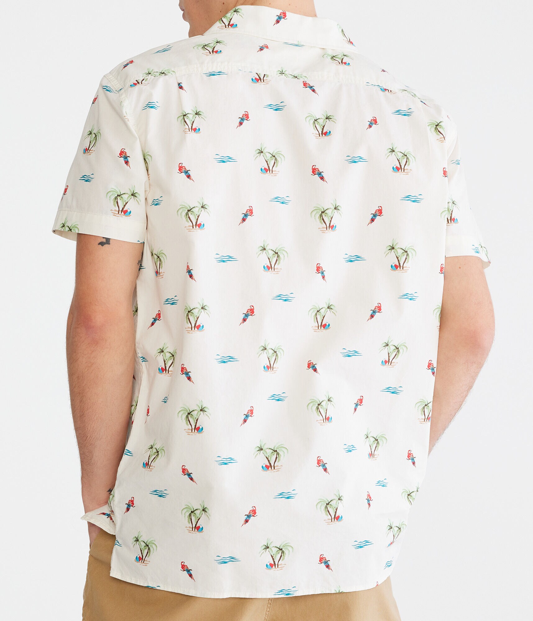 Parrot Island Print Shirt