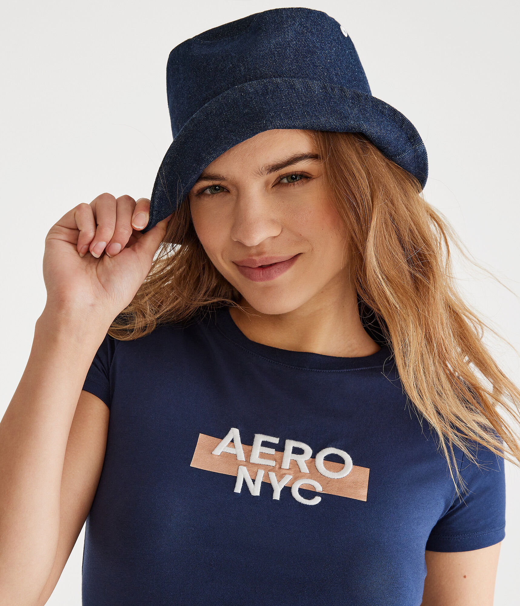 Aero NYC Box Logo Foil Graphic Tee