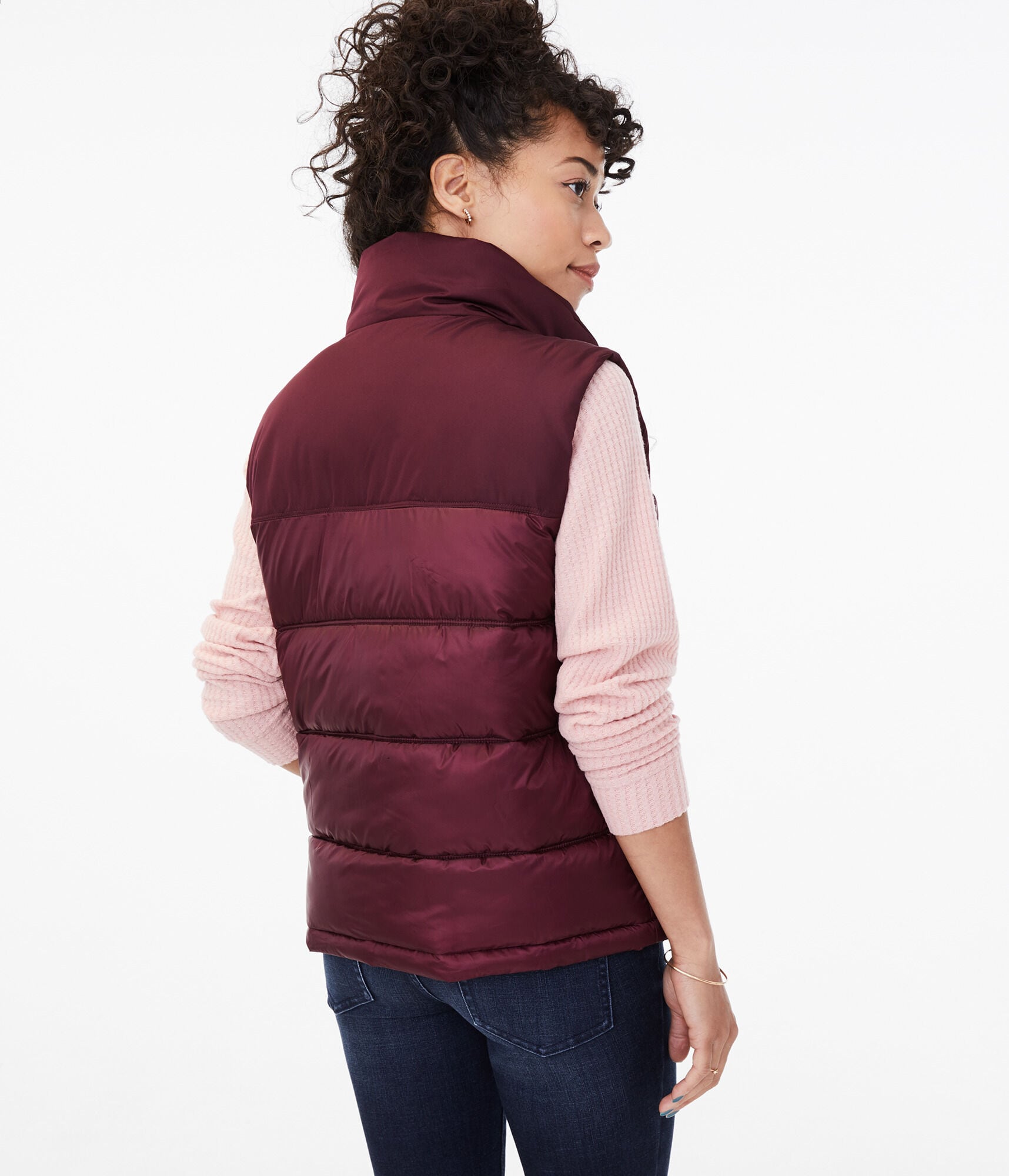 Horizontal Quilted Puffer Vest