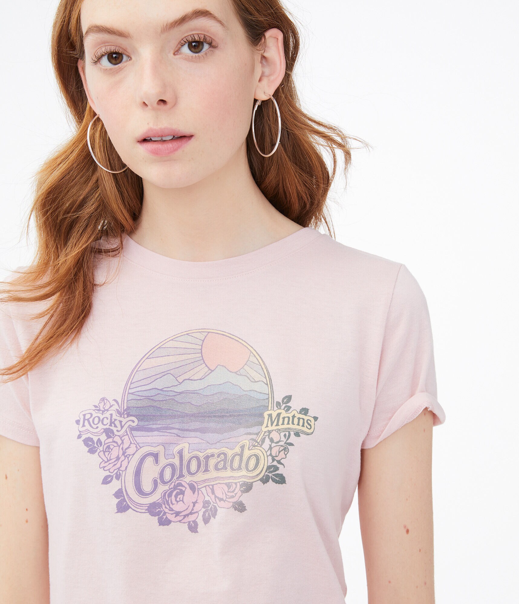 Colorado Mountain Sunset Graphic Tee