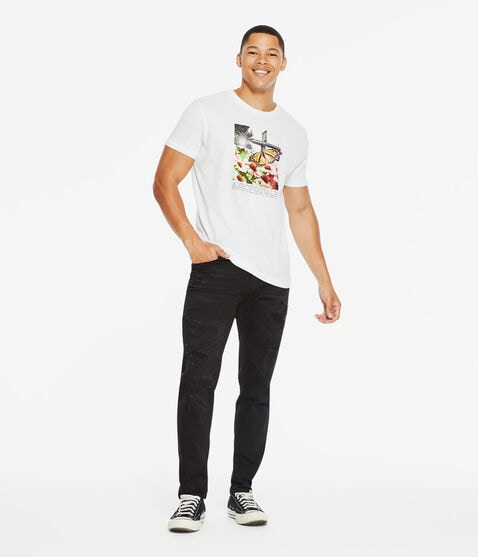 Aeropostale Butterfly Photo Graphic Tee Aeropostale Butterfly Photo Graphic Tee