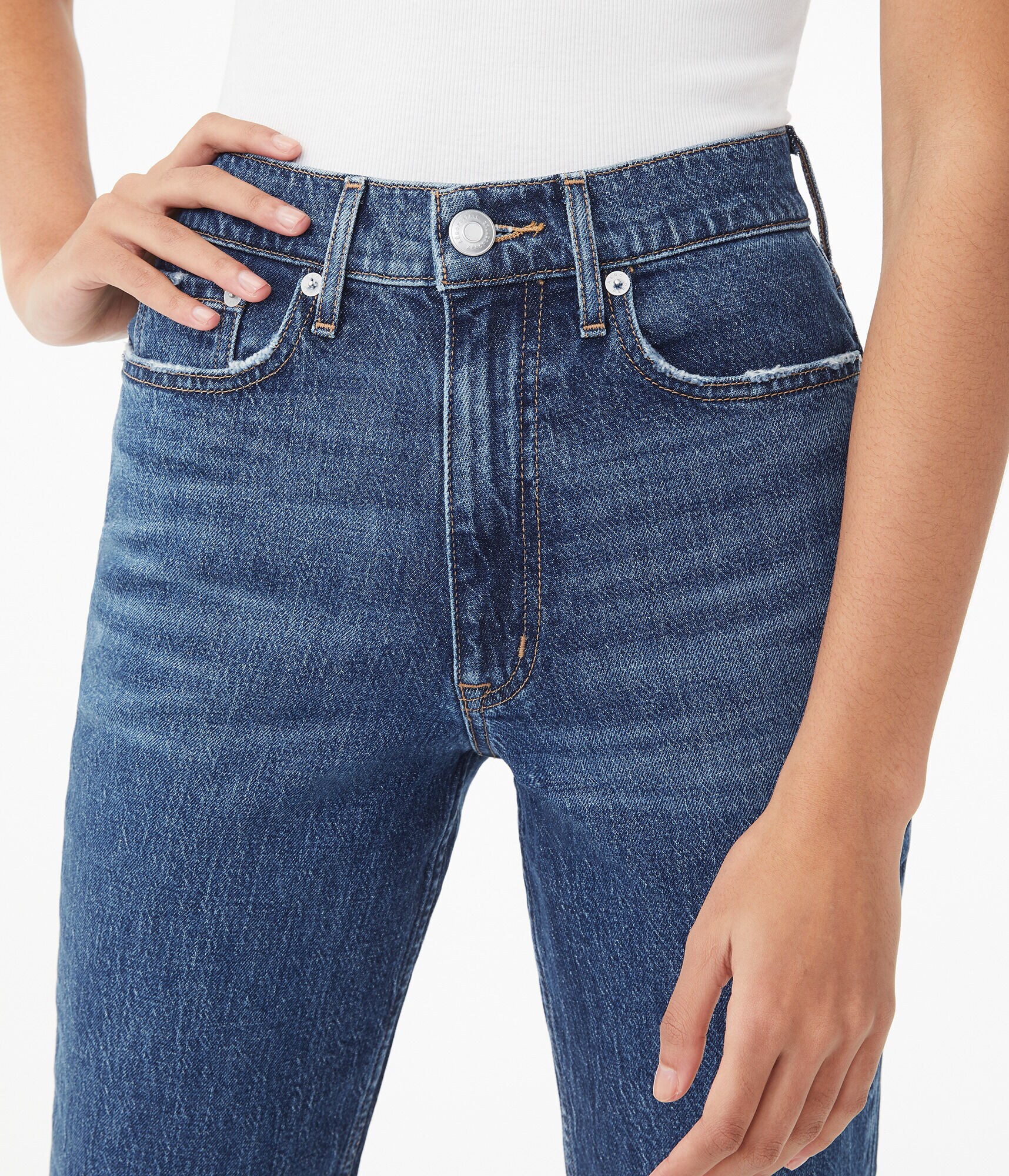 Real Denim Slim &amp; Thick Curvy Mom Jean