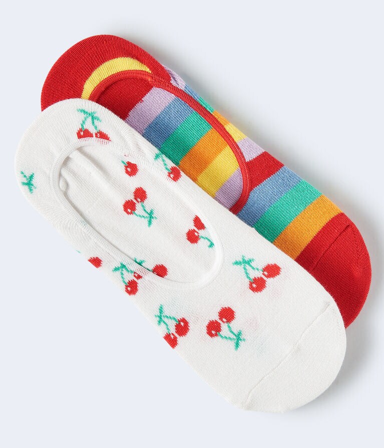 Cherry No-Show Sock 2-Pack