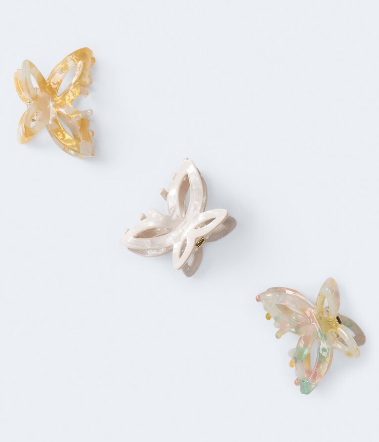 Marbled Butterfly Claw Hair Clip 3-Pack