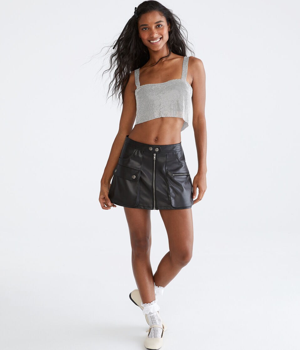 Chain Mail Cropped Party Top