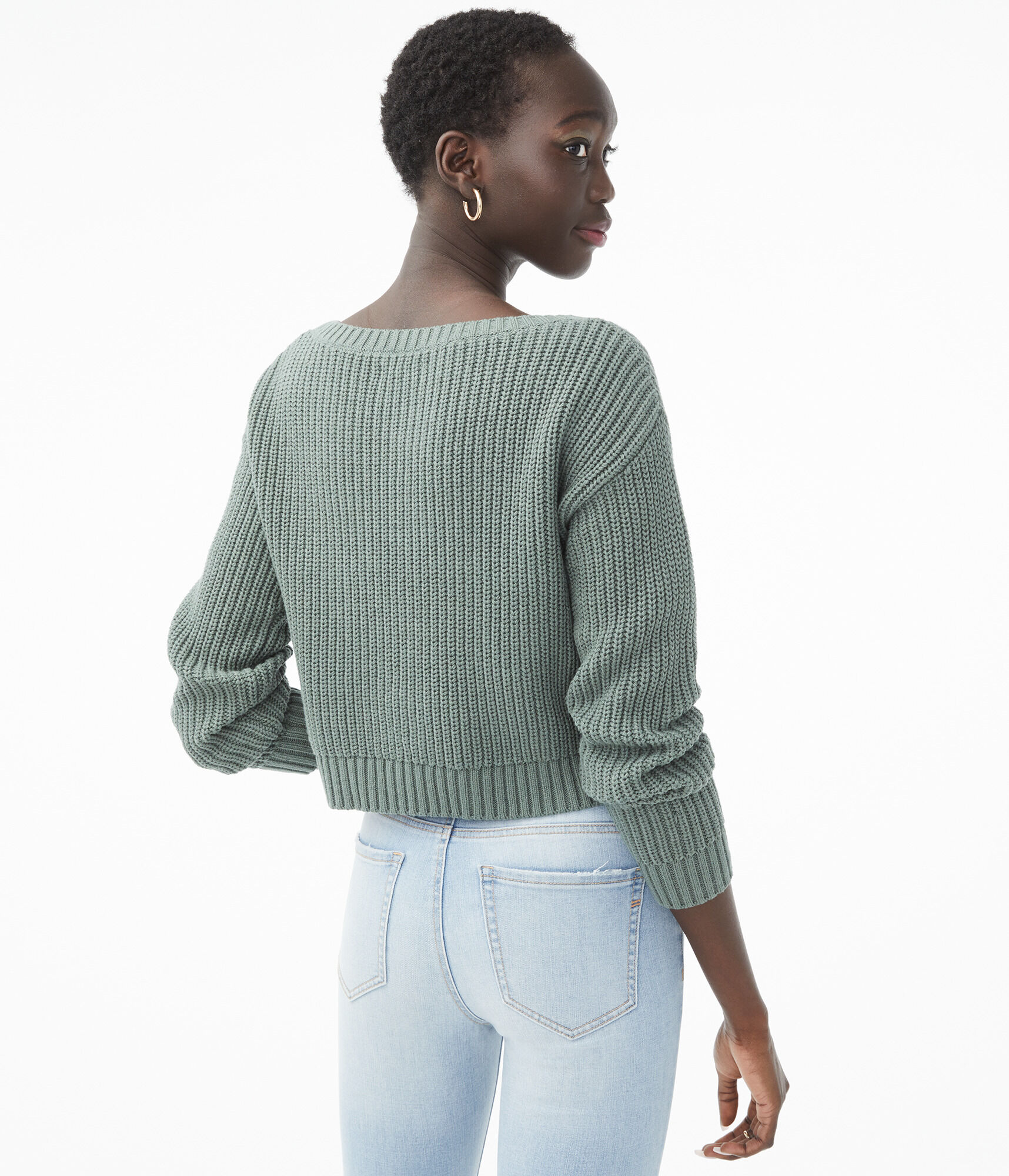 Striped Cropped Sweater