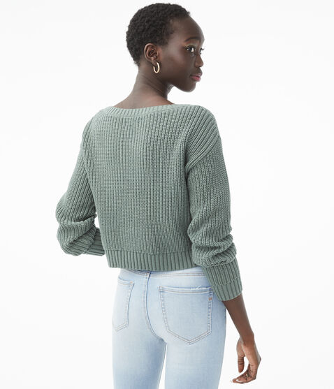 Striped Cropped Sweater Striped Cropped Sweater