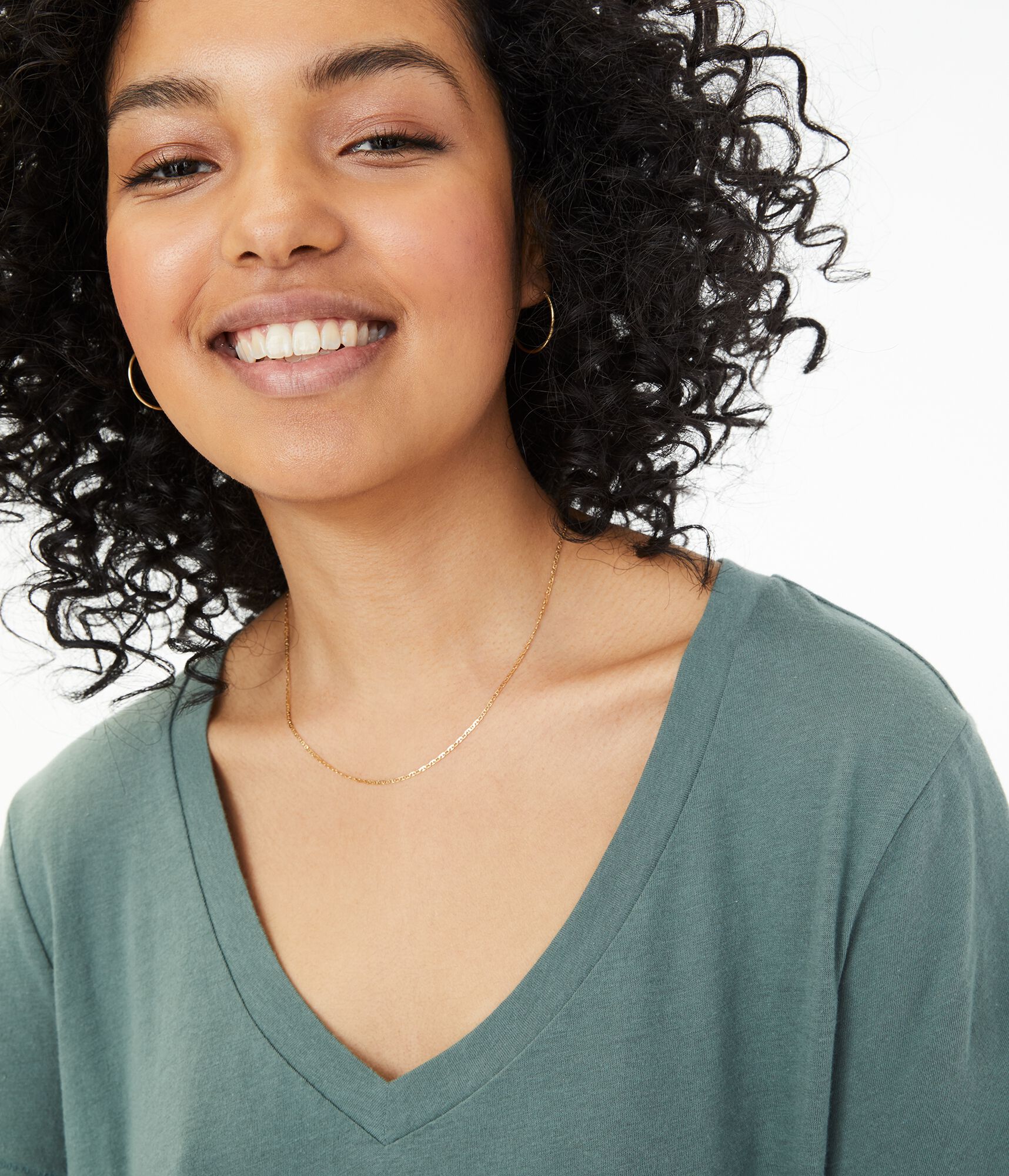 Perfect Cotton V-Neck Tee