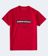Aeropostale Circle Appliqué Graphic Tee