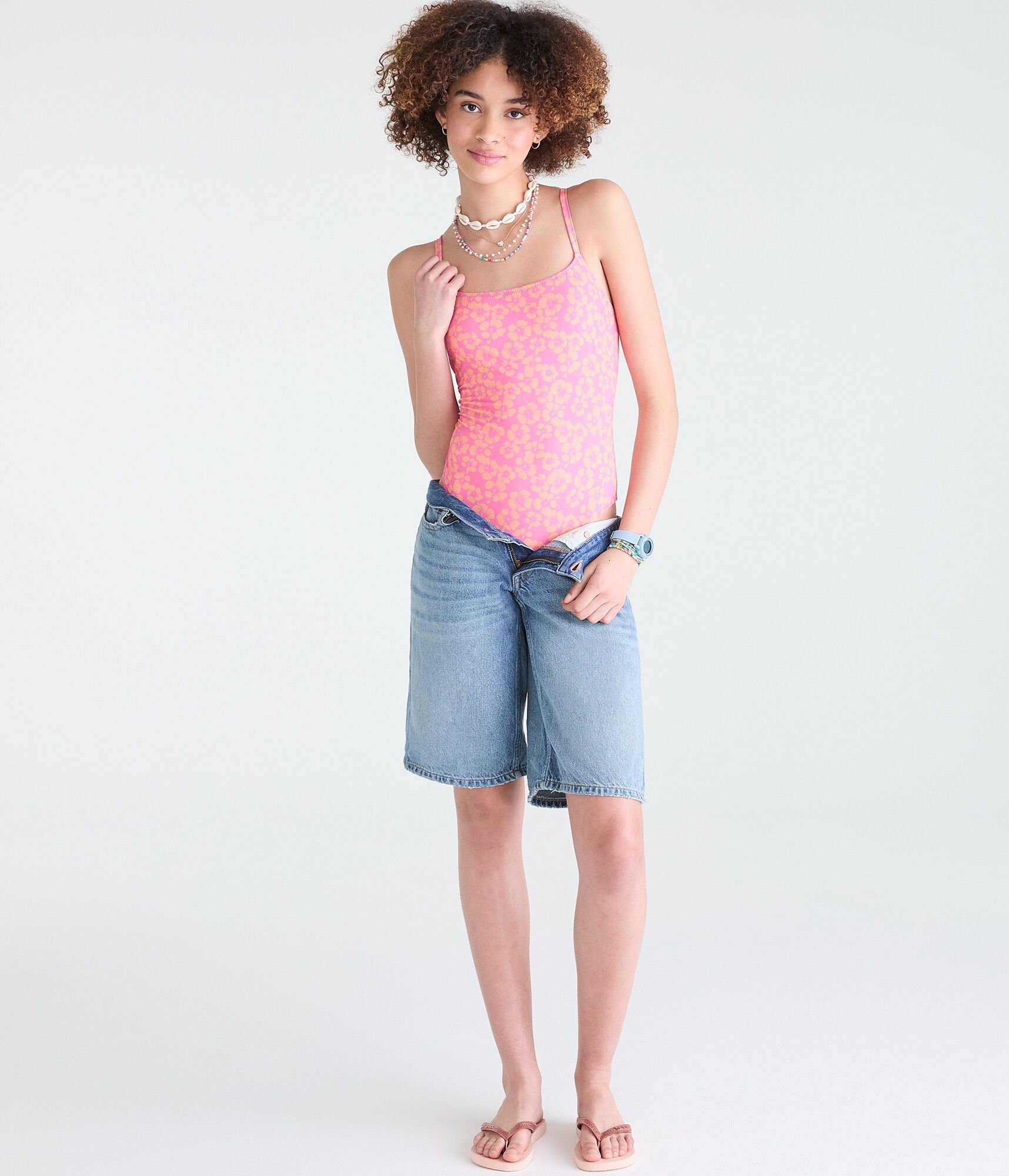 Roxy Hibiscus One-Piece Swimsuit