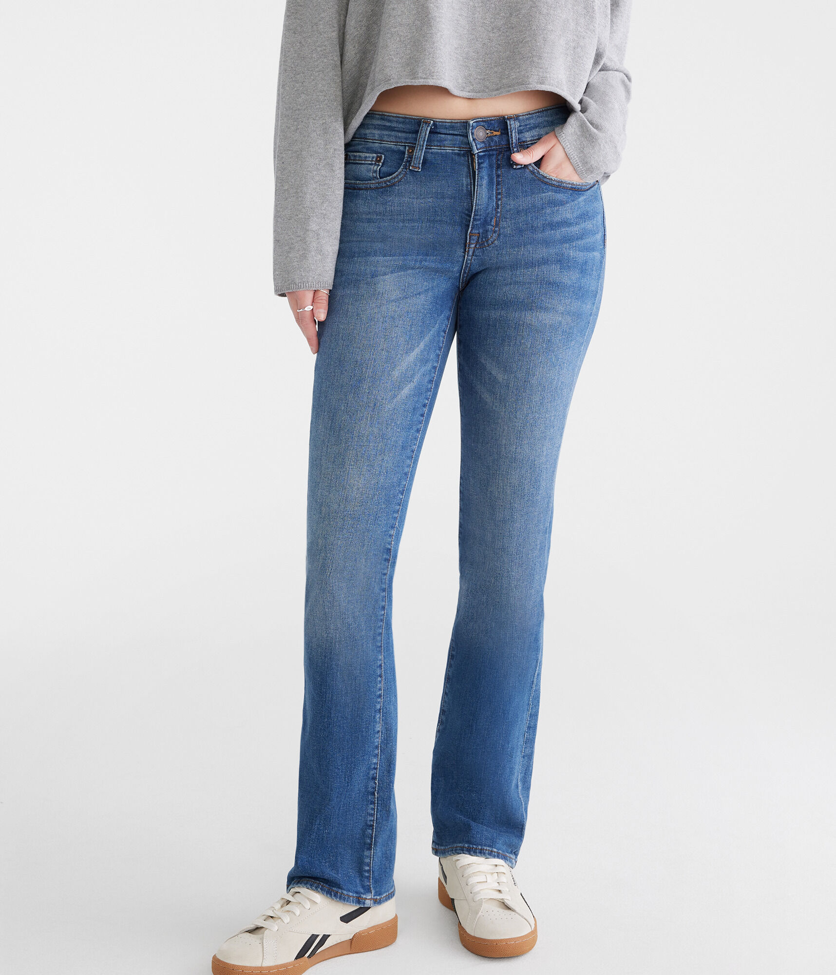 Mid-Rise Bootcut Jean