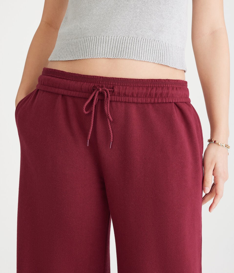 Mid-Rise Wide Leg Sweatpants