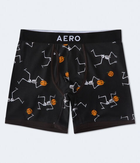 Pumpkin Skeleton 6" Knit Boxer Brief Pumpkin Skeleton 6" Knit Boxer Brief