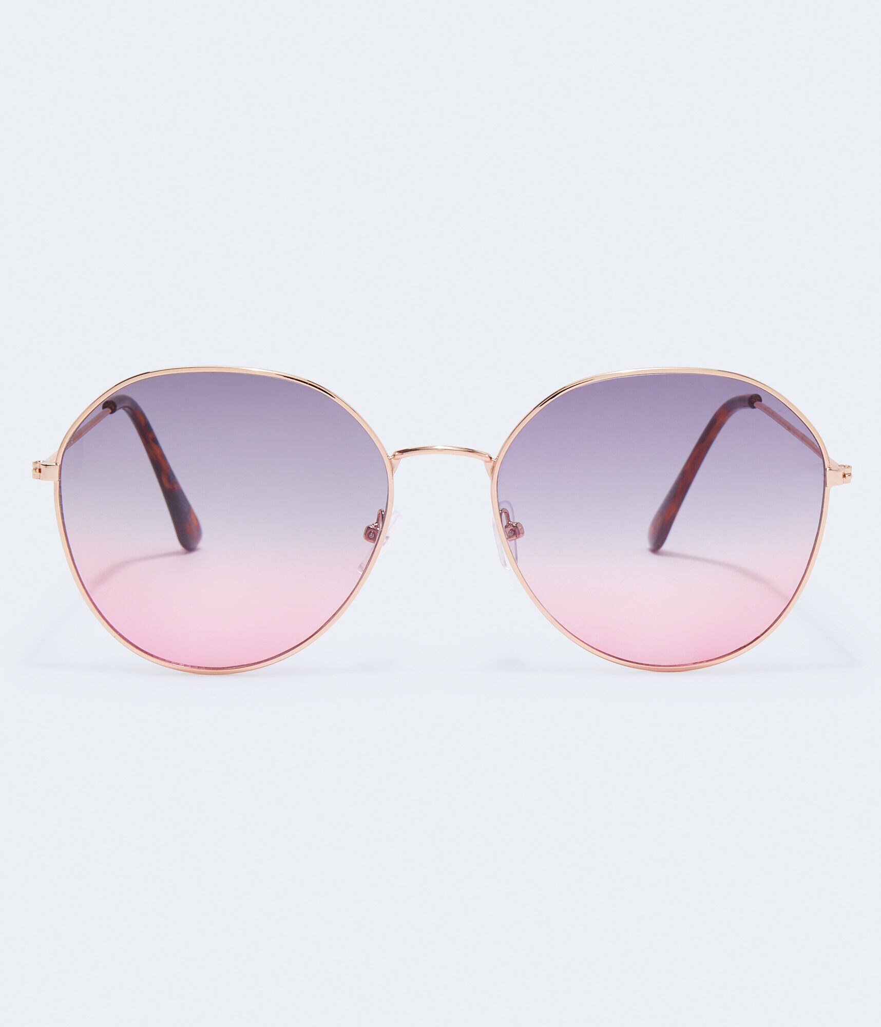 Large Ombr&eacute; Oval Sunglasses