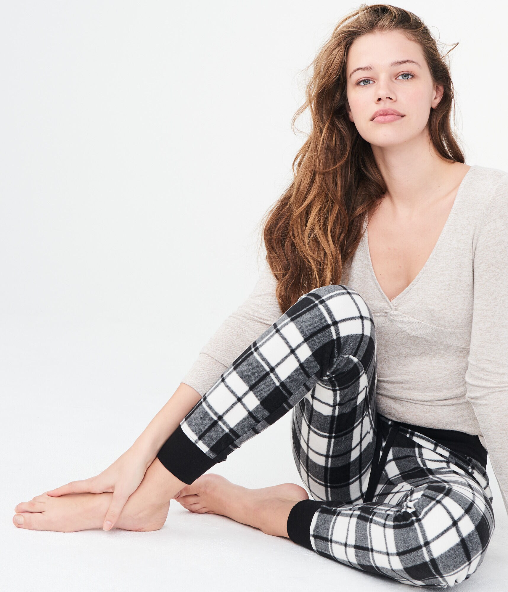 LLD Plaid Polyfleece Joggers