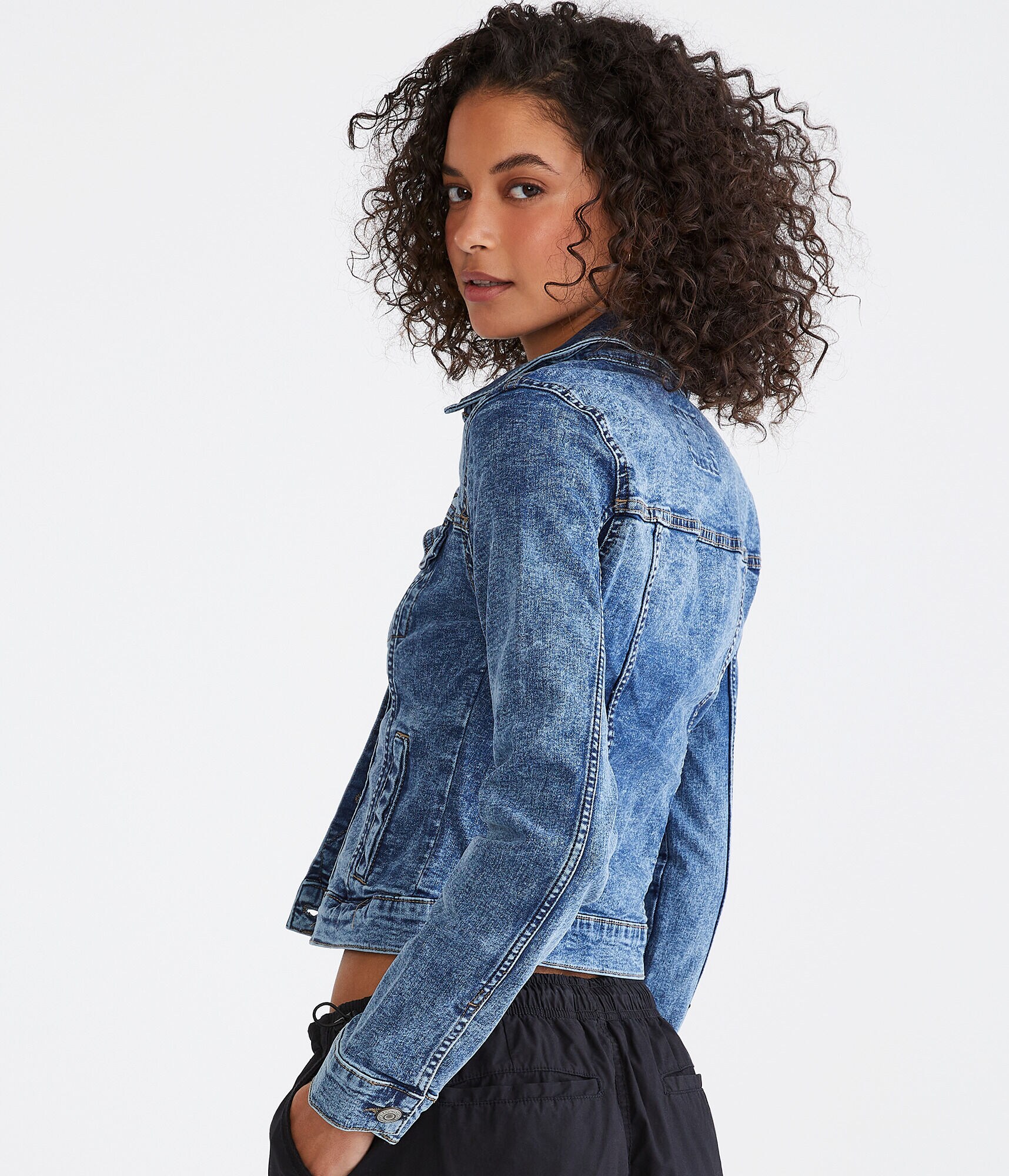 aeropostale jean jacket with fur