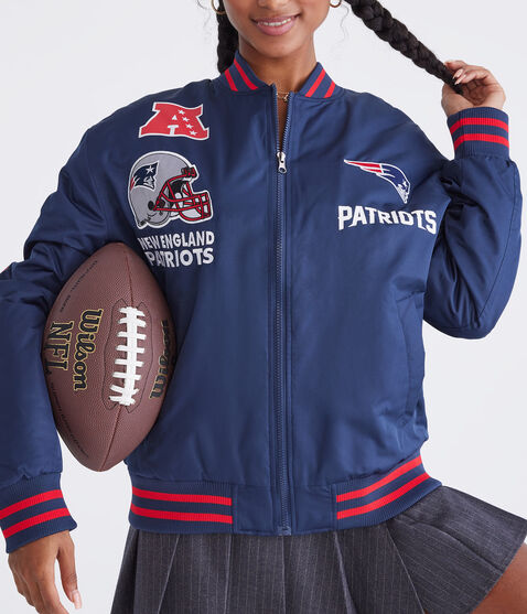 New England Patriots Helmet Bomber Jacket New England Patriots Helmet Bomber Jacket
