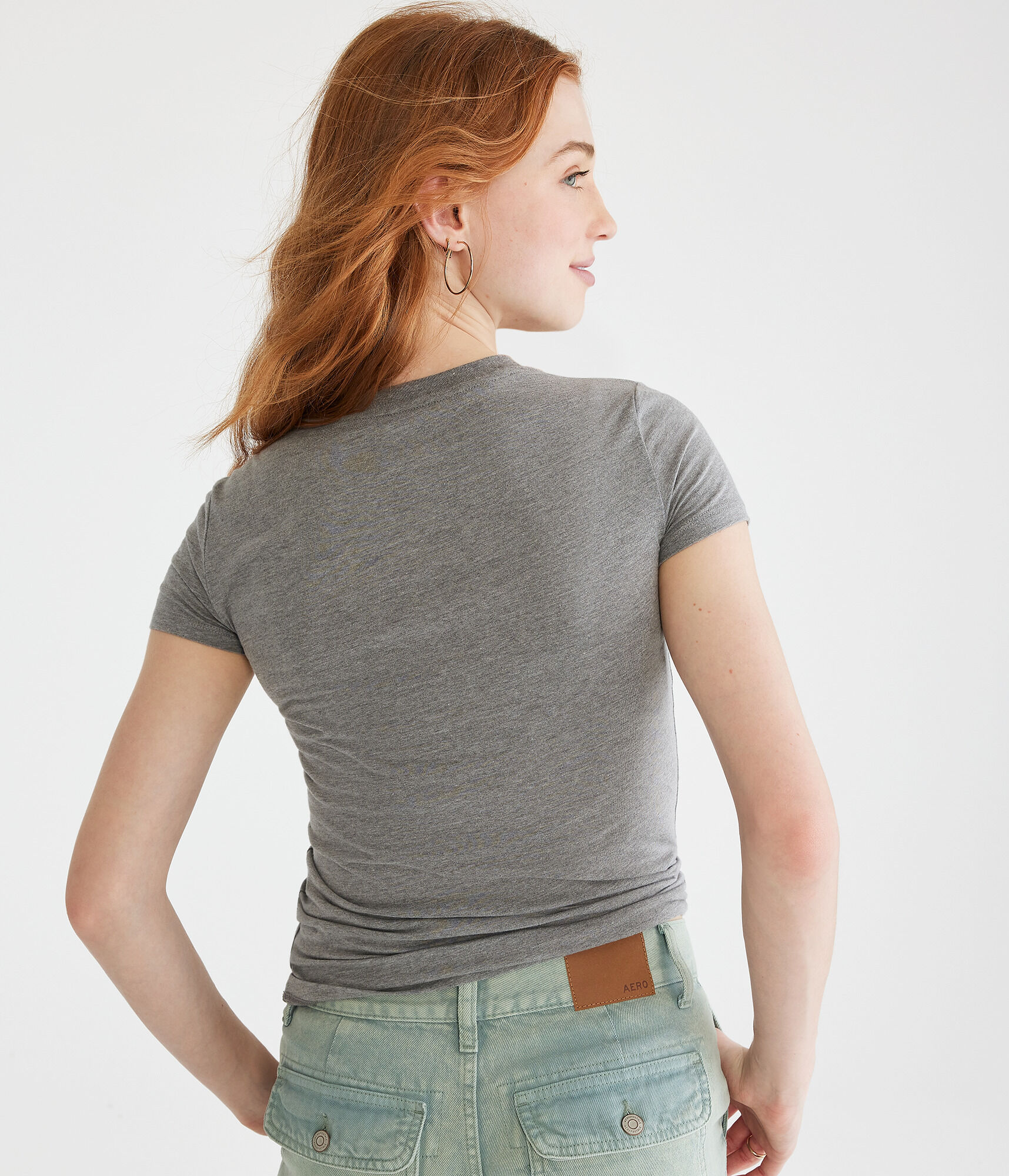 Aeropostale Arch Glitter Graphic Tee