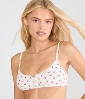Cherry Waffle Henley Bralette
