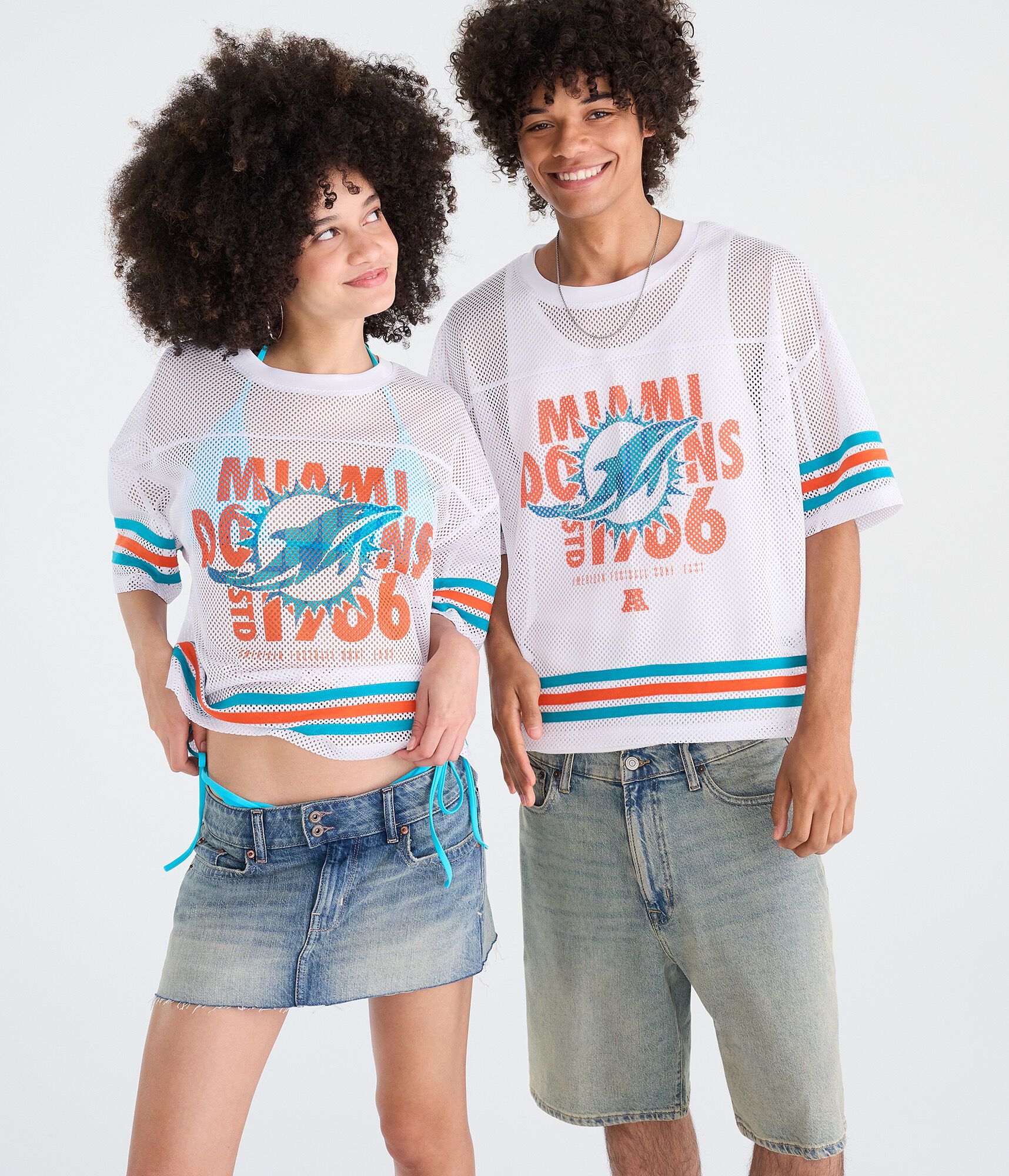 Miami Dolphins Boxy Mesh Top