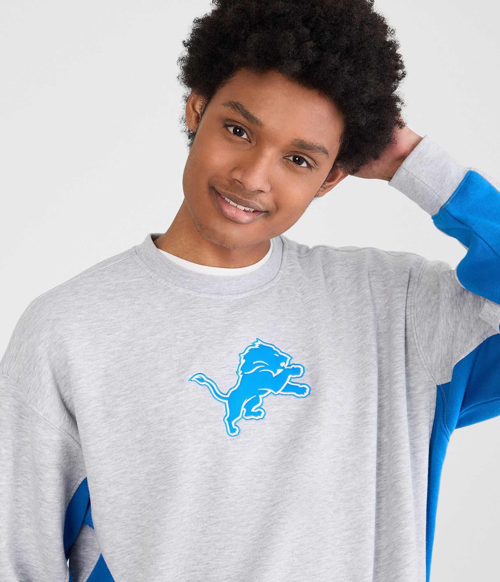 Detroit Lions Logo Crew Sweatshirt