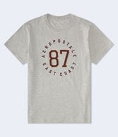 Aeropostale 87 Appliqué Graphic Tee