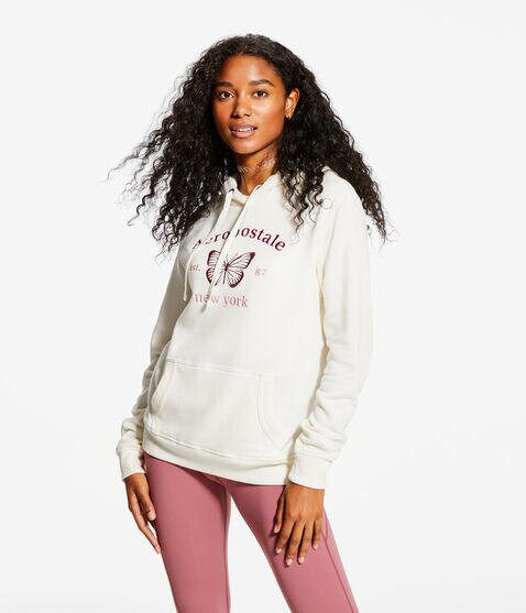 Aeropostale Butterfly Pullover Hoodie Aeropostale Butterfly Pullover Hoodie