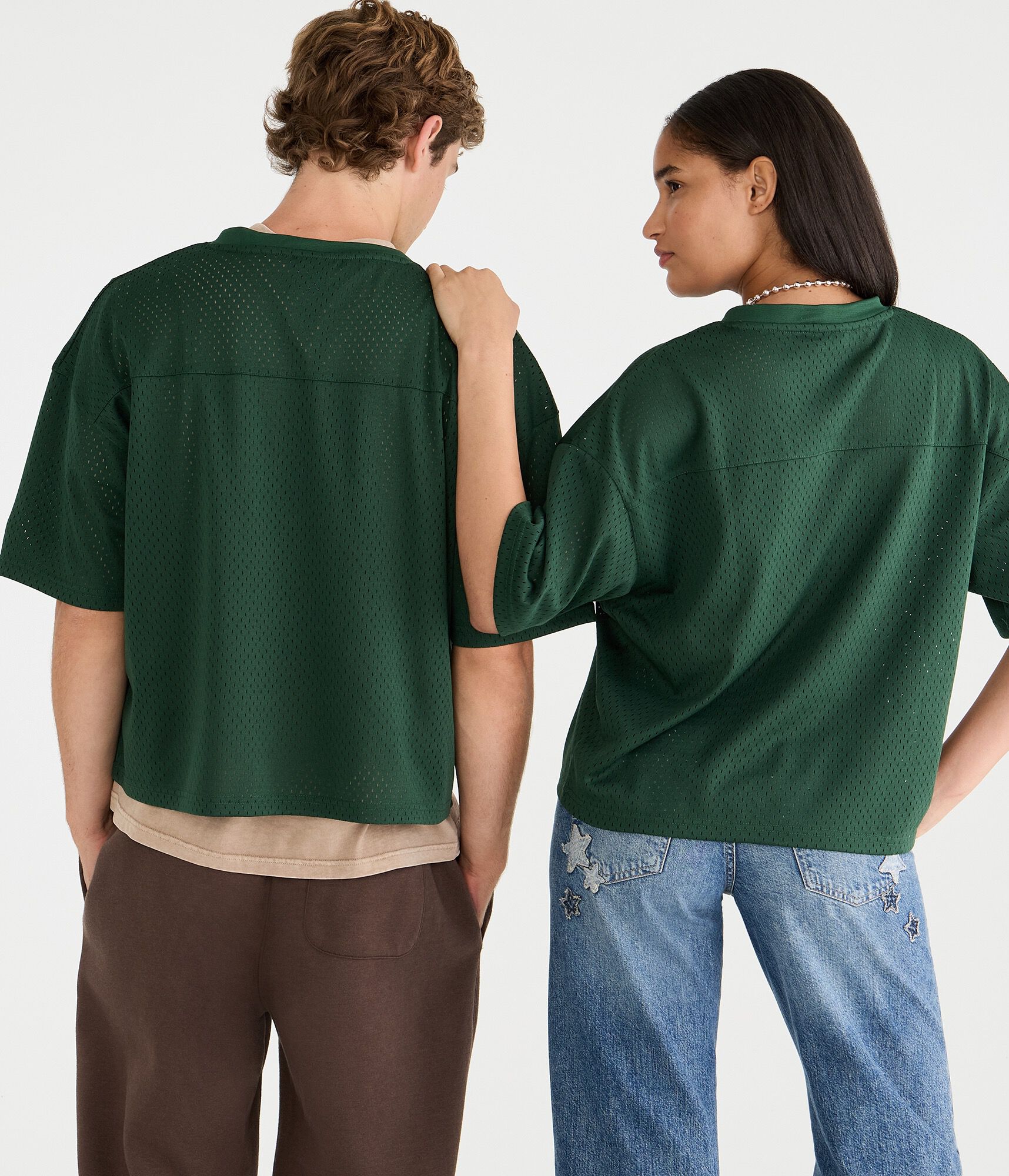 Miami Hurricanes Boxy Mesh V-Neck Top