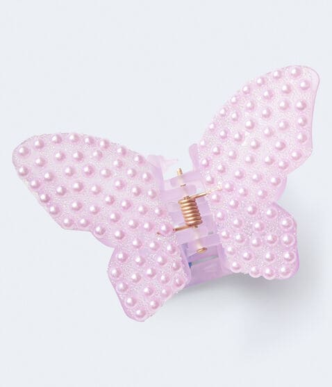 Faux Pearl Butterfly Claw Hair Clip Faux Pearl Butterfly Claw Hair Clip