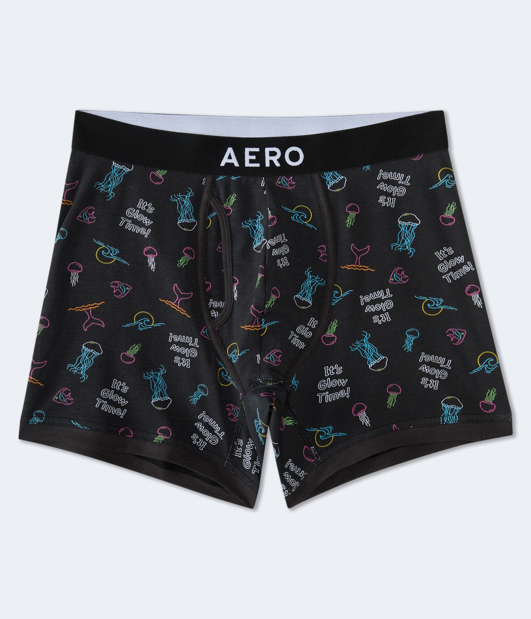 Jellyfish Glow Time 4.5" Knit Boxer Briefs