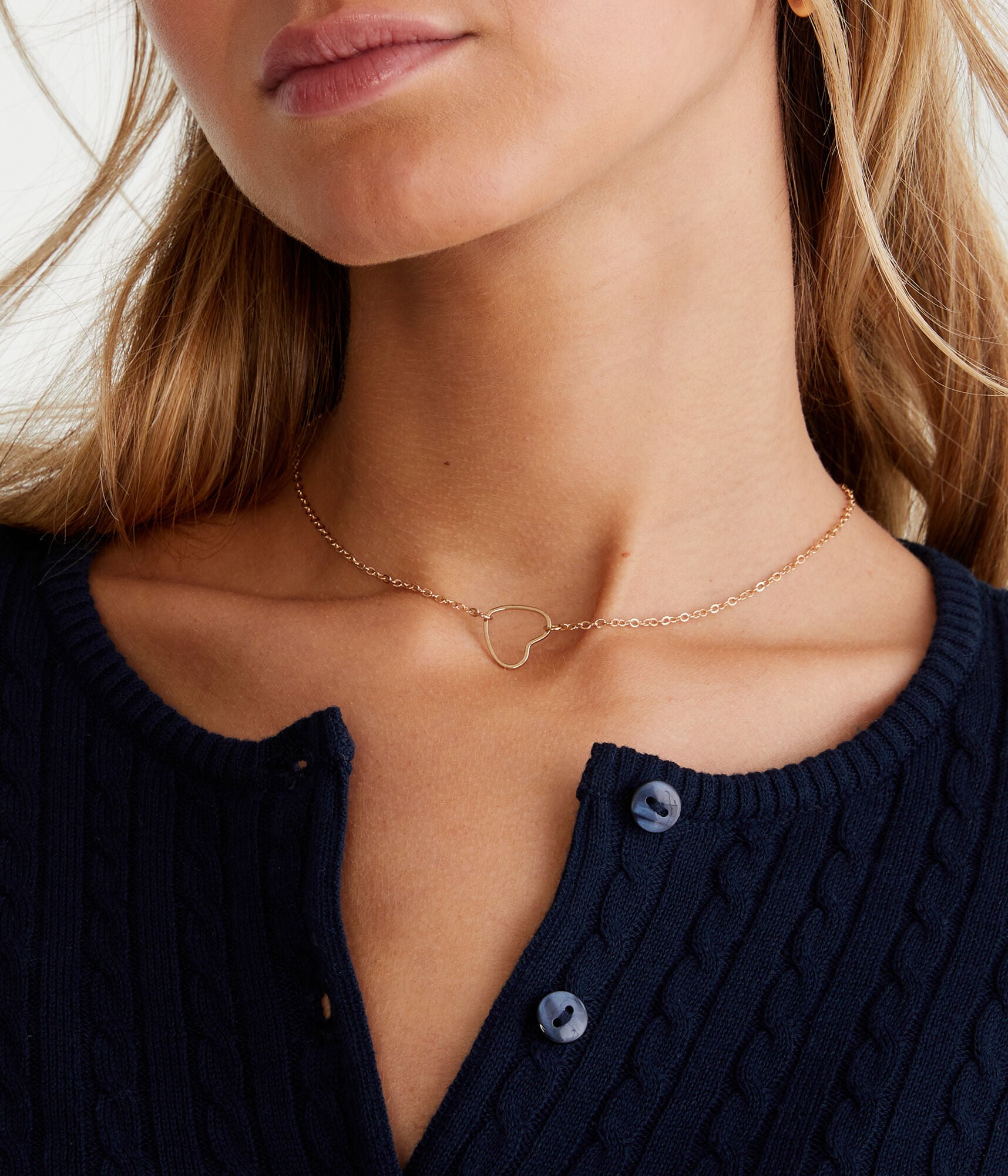 Cable Knit Crew Cardigan