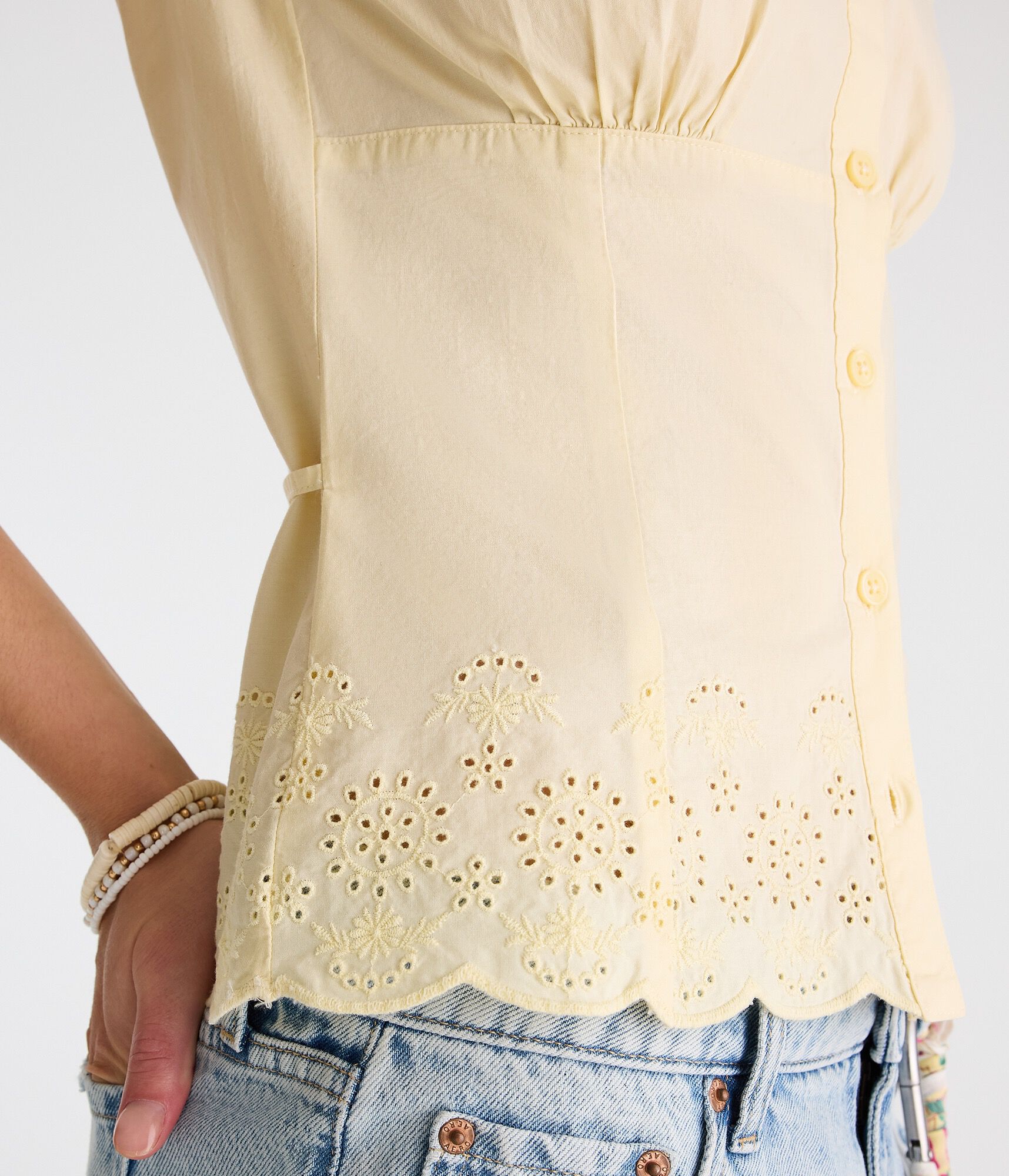 Eyelet Peter Pan Blouse