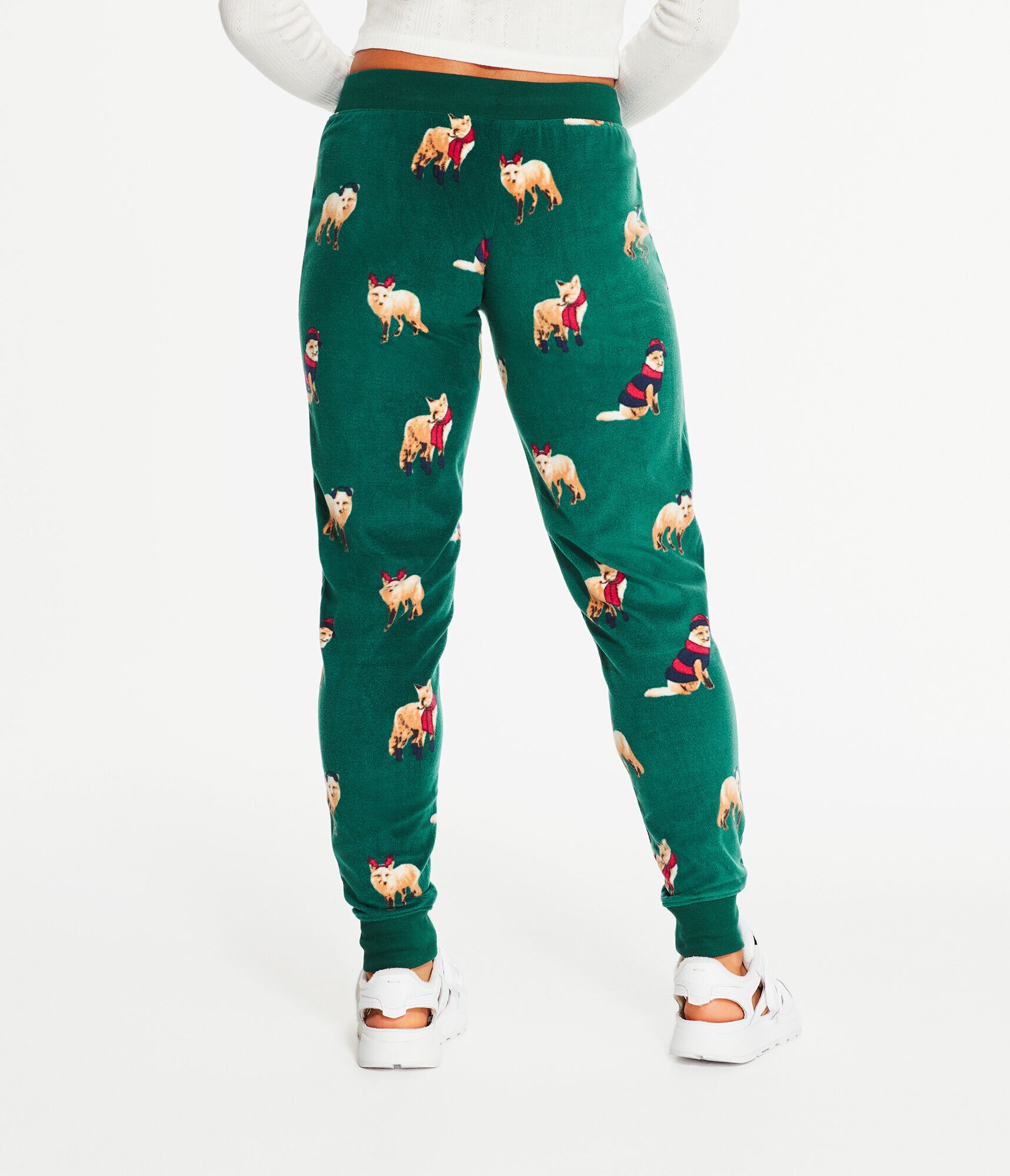 Winter Foxes Polyfleece Sleep Joggers