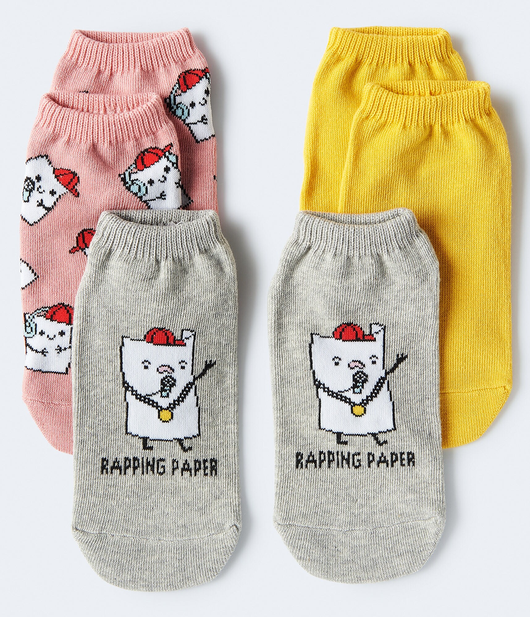 Rapping Paper Ankle Sock 3-Pack