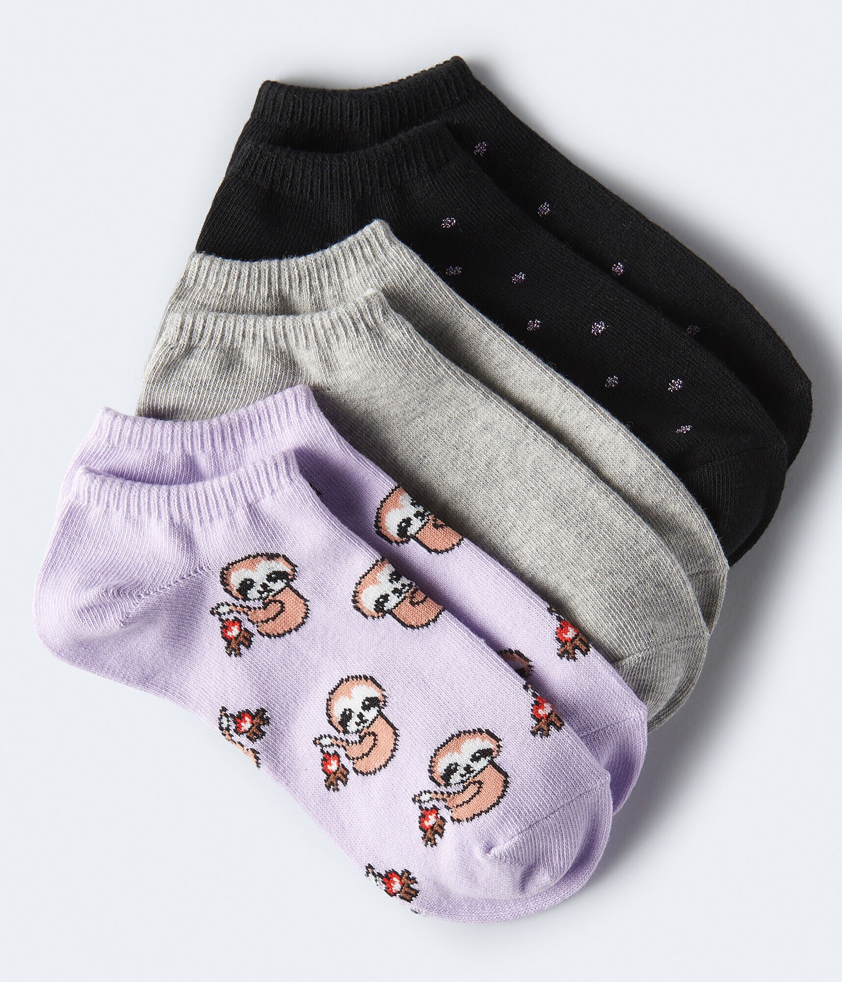 Campfire Sloths Ankle Sock 3-Pack