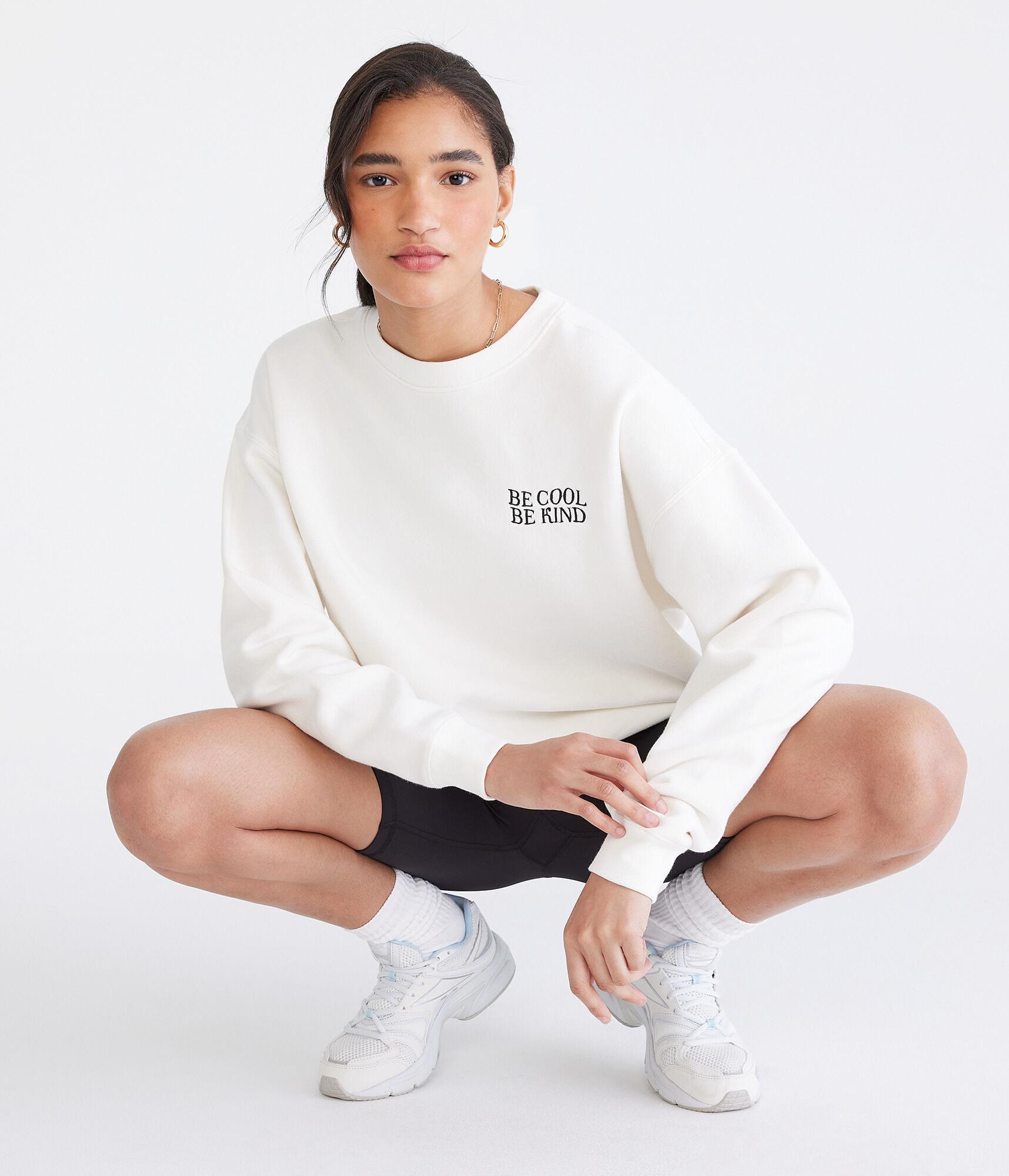 Be Cool Kind Oversized Crew Sweatshirt