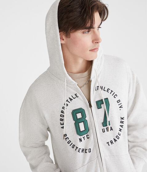 Aeropostale 87 Circle Full-Zip Hoodie Aeropostale 87 Circle Full-Zip Hoodie