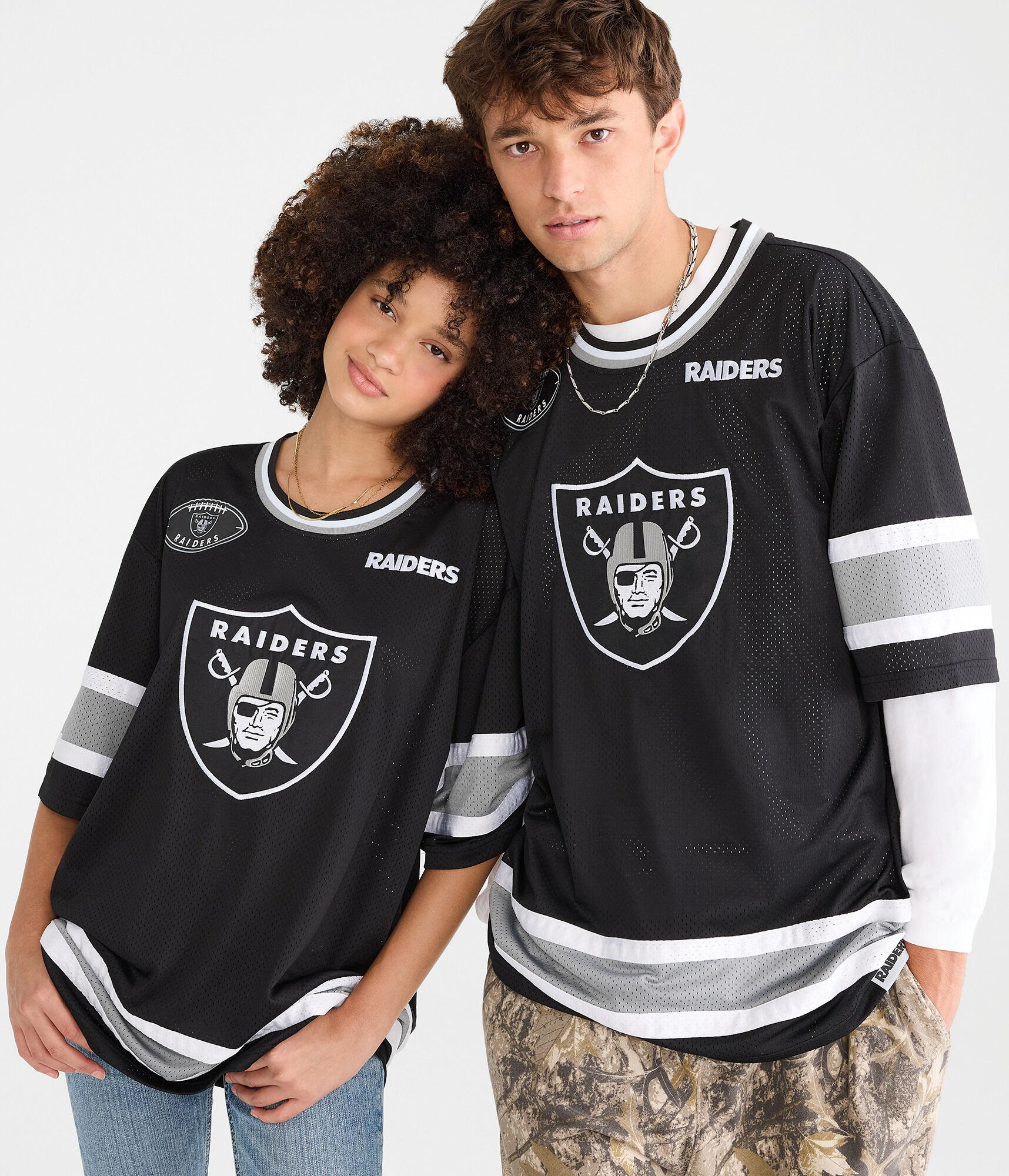 Las Vegas Raiders Football Mesh Top