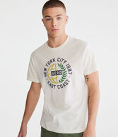 Aero East Coast Globe Appliqué Graphic Tee