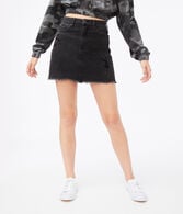 Real Denim High-Rise Mini Skirt