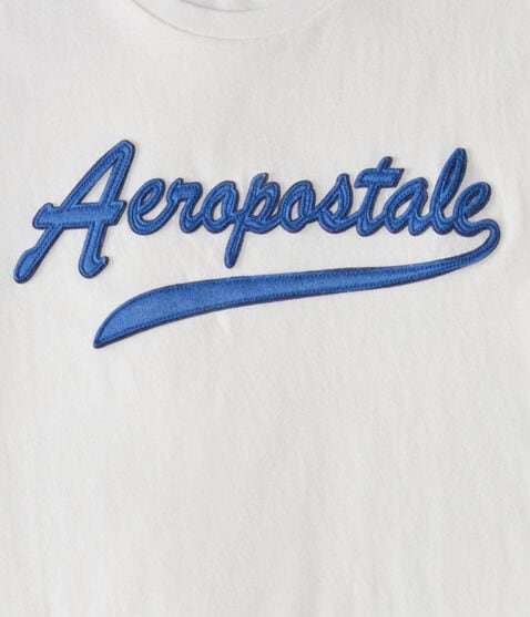Aeropostale Script Logo Appliqué Graphic Tee Aeropostale Script Logo Appliqué Graphic Tee