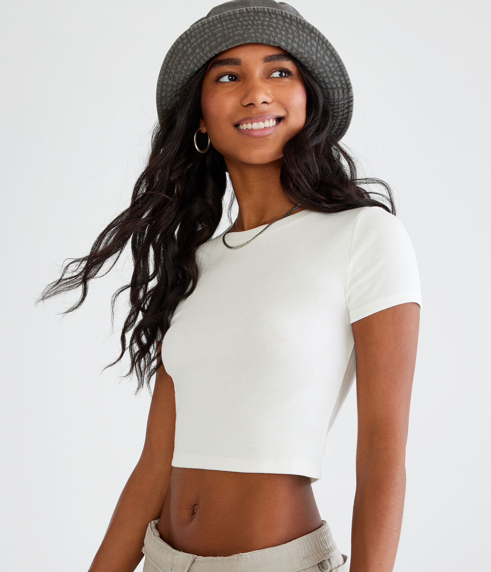 Seriously Soft Cropped Crew Baby Tee