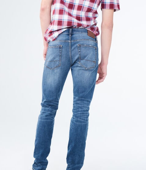 Flex Effects Super Skinny Medium Wash Destroyed Jean Flex Effects Super Skinny Medium Wash Destroyed Jean