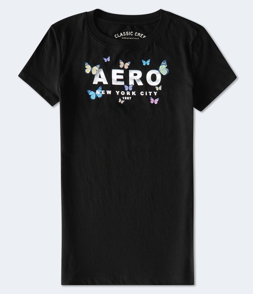 Aero Butterflies Foil Graphic Tee